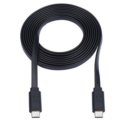 Tripp Lite U040003CFL 3ft USB-C to USB-C Flat Cable Black