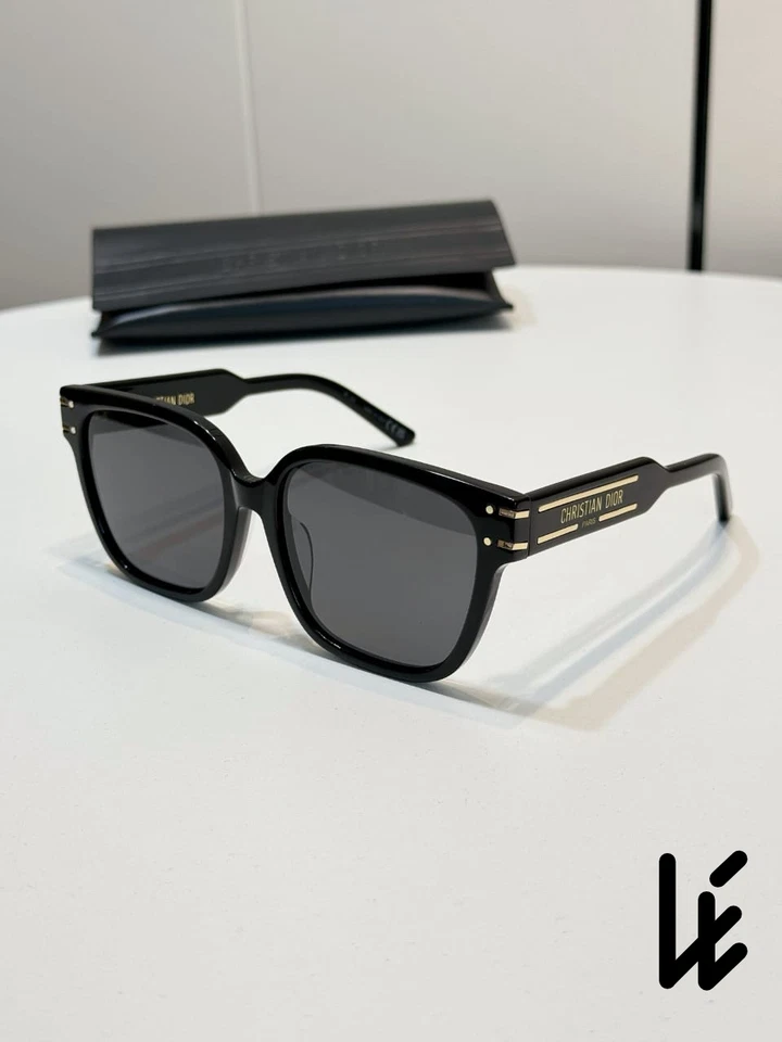 CHRISTIAN DIOR DIORSIGNATURE S7F SUNGLASSES 10A0 BLACK w/GRAY LENS! SHIPS TODAY! - Image 2 of 4