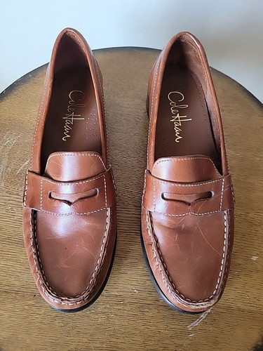 Cole Haan Women's Alexa Penny Mocs II Saddle Brown Penny Loafers - Size 5.5