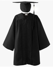 Graduation Cap & Dress Gown Graduation Costume Uniforms Size 33 (Age 7-8)
