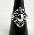 Vintage Brighton Sayan ring Size 8 925 Sterling silver shield emblem design
