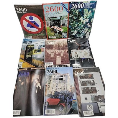 2600 The Hacker Quarterly Magazine Lot of 9 2005-2008