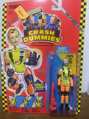 Vintage 1992 The Incredible Crash Dummies Daryl in Pro-Tek Suit Sealed Moc *517