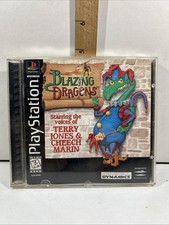 Blazing Dragons (Sony PlayStation 1, 1996) - CIB Complete with Manual & Case