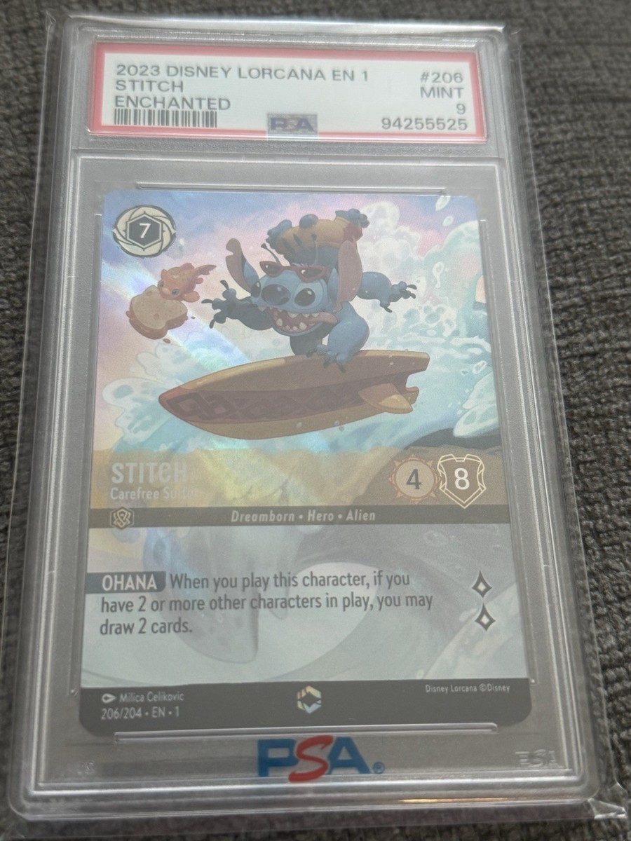 ロルカナ　スティッチ波乗りサーファー ディズニー ロルカナTCG 21/204・JA・1 スティッチ お気楽