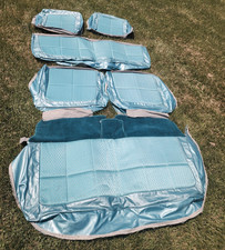 Nos Oem 1964 Turquoise Blue Interior Upholstery Seat Covers Fronts Rears Nos Oem 1964 Turquoise Blue Interior Upholstery Seat Covers Fronts Rears