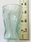 Vintage Small Green Coca Cola Coke Glass 3" Tall