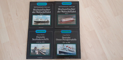 Bibliothek der Schiffstypen - 8 Bücher - Verlag für Verkehrswesen Berlin - DDR -