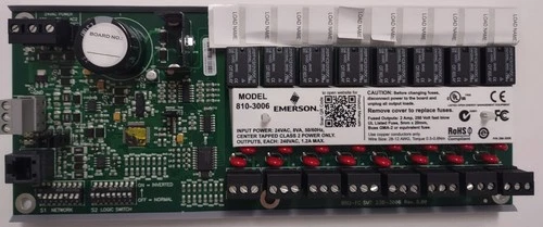 Emerson CPC Relay Output Board 8RO 810-3006in static shield pkg Free Shipping