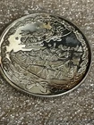 Vintage 1984 Crown Mint Christmas Happy New Year Santa's Sled 1 Oz .999 Silver