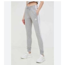 Adidas Essentials Classic Three Stripe Jogger Sweatpant Grey Size Small