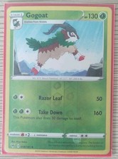 Pokemon TCG: Gogoat #018/185, SWSH04: Vivid Voltage, Uncommon Reverse Holo Card
