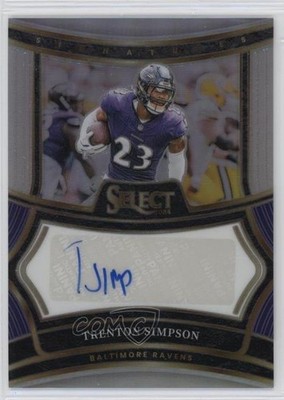 2024 Panini Select Signatures Silver Prizm 225/399 Trenton Simpson Auto 1l8o