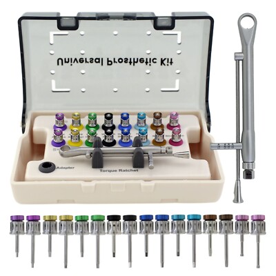 Implant Universal Prosthetic Driver Kit Torque Wrench Screwdriver Hex 1.2 3i MIS