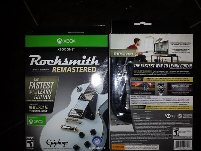 Rocksmith 2014 Edition Remastered MS Microsoft Xbox One 2016 Real Tone Cable New