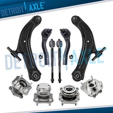 Front Rear Wheel Hub Bearing Suspension Kit for 2007 2008 - 2012 Nissan Sentra