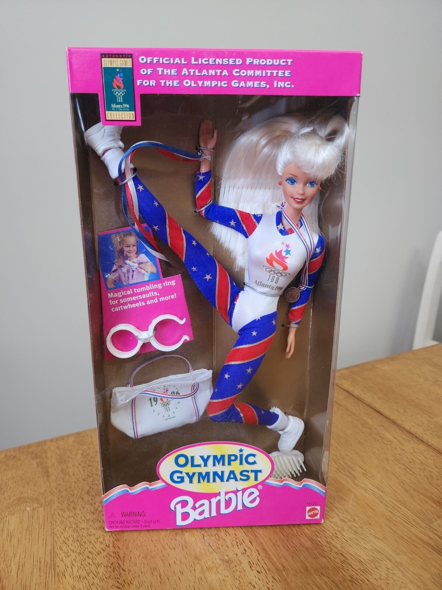 Barbie アトランタオリンピック Barbie Doll Jointed 1996 Olympic Gymnast Black Atlanta