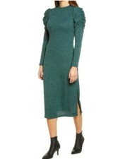All In Favor Green Sweater Dress S