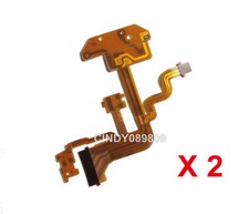 2Pcs New Flash Flex Cable Ribbon Part for Sony Camera DSC- H3 H10 NO Tape