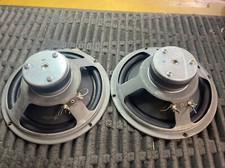 Wharfedale W70d 1960s 10" Speaker Woofer Pair 6 Ohm Tested