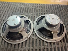 Wharfedale W70D 1960s 10" Speaker Woofer Pair 6 ohm Tested