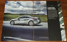 HYUNDAI GENESIS COUPE PRINT AD MAGAZINE ADVERTISEMENT G-FORCE BEATS WRINKLECREAM