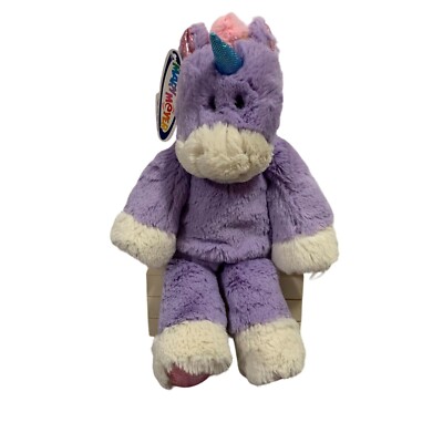 Rare HTF Mary Meyer Marshmallow Purple Unicorn Plush Sample Tag NWT