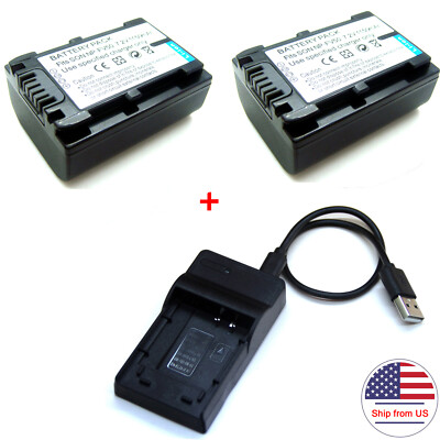 Battery / Charger For NP-FV50 Sony HDR-PJ760E HDR-PJ780E HDR-PJ790V DEV-3 DEV-5K
