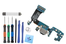 New USB Charging Port Flex Cable for Samsung Galaxy S8 G950F with Pro Kit