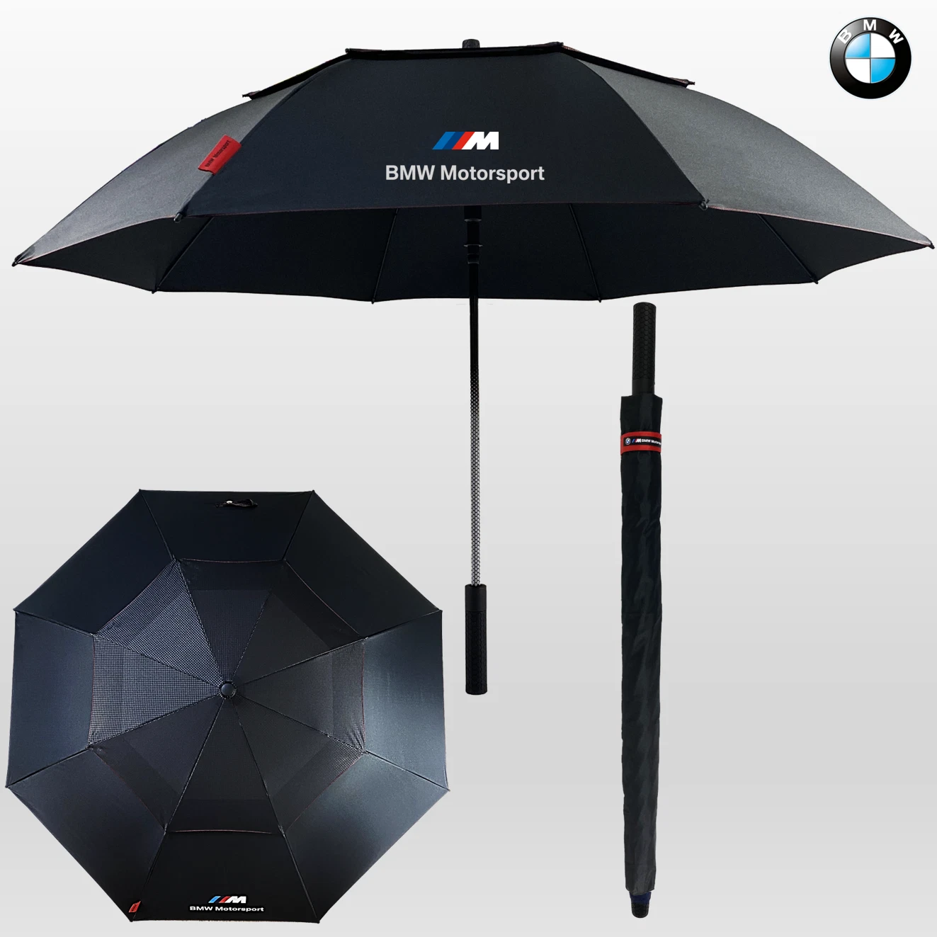 BMW Accessories Umbrella Windproof Authentic Merchandise Gift Auto Open Black
