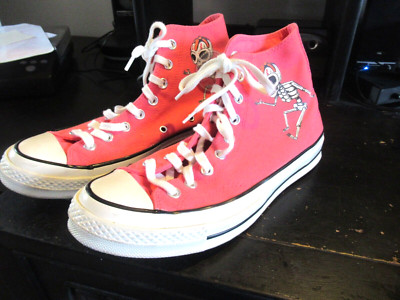 CONVERSE Chuck Taylor All Star Pink Hi Top Skeleton Skull