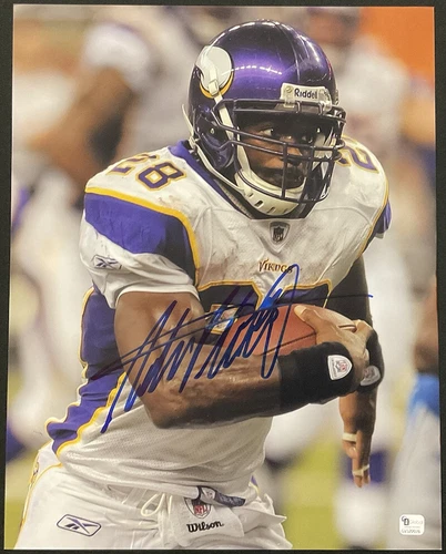 ADRIAN PETERSON Signed Autographed 11x14 Photo Minnesota Vikings GAI GV522076