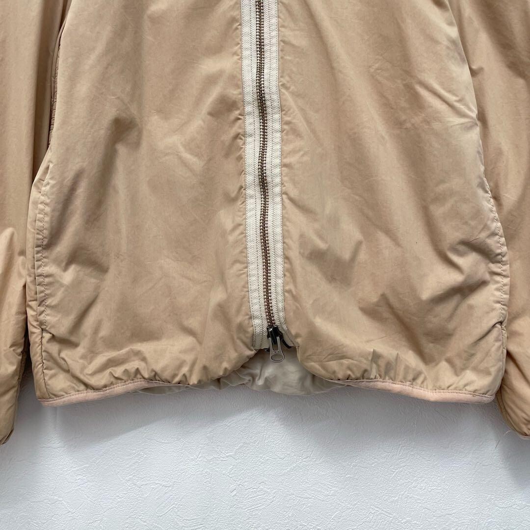 Saturdays New York City zip-up padded jacket, beige, size S so image 3