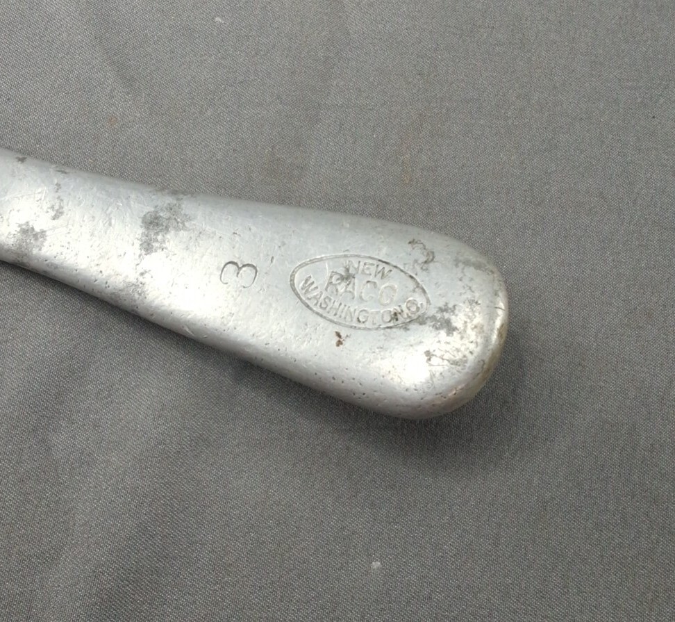 Vtg Heavyduty Cast ALUMINUM BUTTER LARD ICE CREAM PADDLE SPATULA SPOON