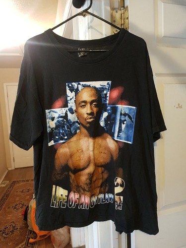 Vintage 2pac T-SHIRT black xxl tupac 