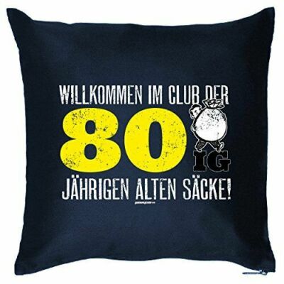 Zierkissen 40x40 Cm – Geschenk Zum 80. Geburtstag „Du Wirst Von Herzen Geliebt“