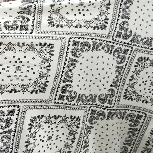 Ethnic Paisley Print Chiffon Fabric Retro DIY Craft Cloth Dress 100 150CM - Picture 11 of 13