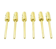 Startool Acrylic Nail Drill 3/32" ST3X 2X Coarse (3-in-1) Gold ( 6 Pieces )