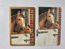 Horse Colt Stable Door Pair of Swap Playing Cards.
