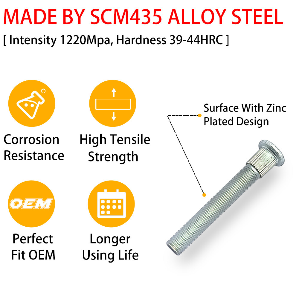 Polaris 7518378 Wheel Stud 2005-2019 Sportsman Scrambler Ranger Rzr 570 4-Pack E - Foto 10