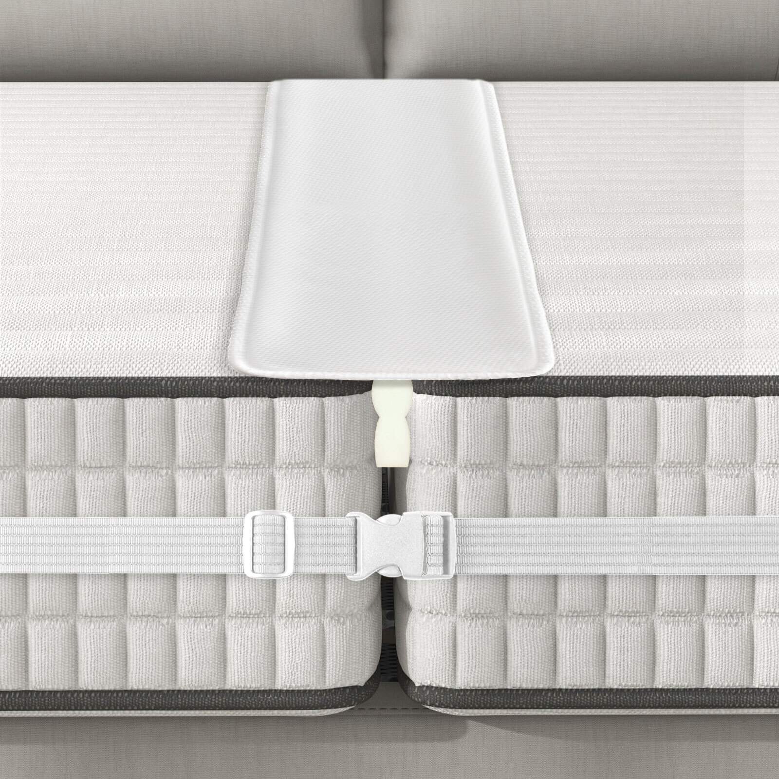 12” Extra Wide Bed Bridge Foam Padded Split King Gap Filler for