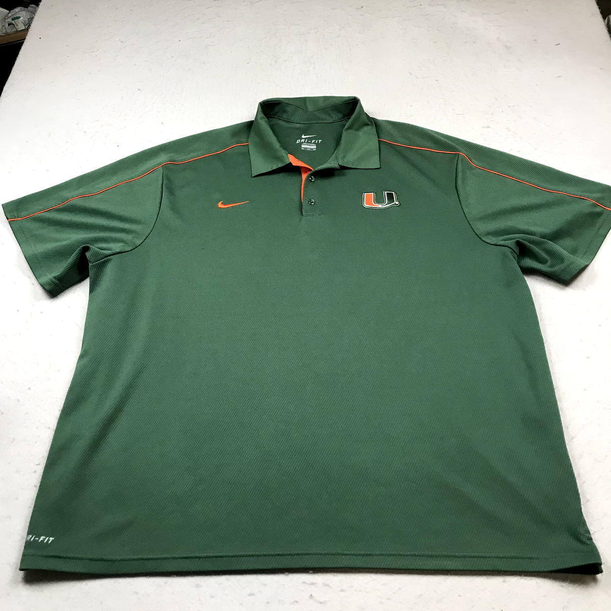 nike miami hurricanes polo