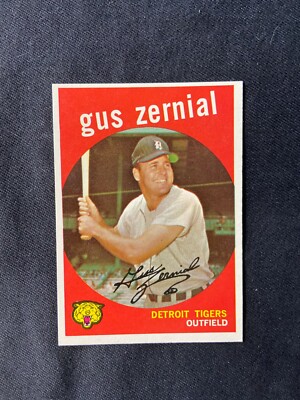 Beautiful pack fresh 1959 Topps  Est MT Q (9oc)  #409 Gus Zernial #1