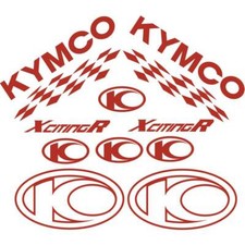 SET COMPLETO ADESIVI ROSSO FOR KYMCO 500 XCITING R 2008-2013