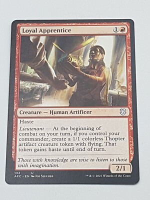 Magic the Gathering Einzelkarte Loyal Apprentice bespielt