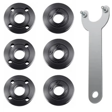 7PCS Angle Grinder Nut Angle Grinder Wrench Kit 5/8-11 Flange Metal Lock Nut
