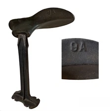 Antique Cast Iron 12IN. Cobbler's Shoemaker's Form Last Stand & Mold Size 9A