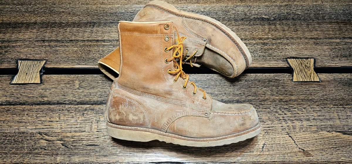 Work Sport Work boots steel toe Hunting moc Crepe Sole Mens 9.5 E