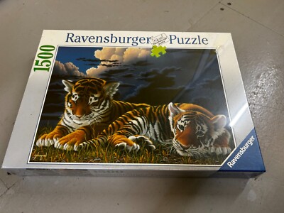 2002 Ravensburger - Tiger in Mutterarmen - 1500 Teile Puzzle (Neu)