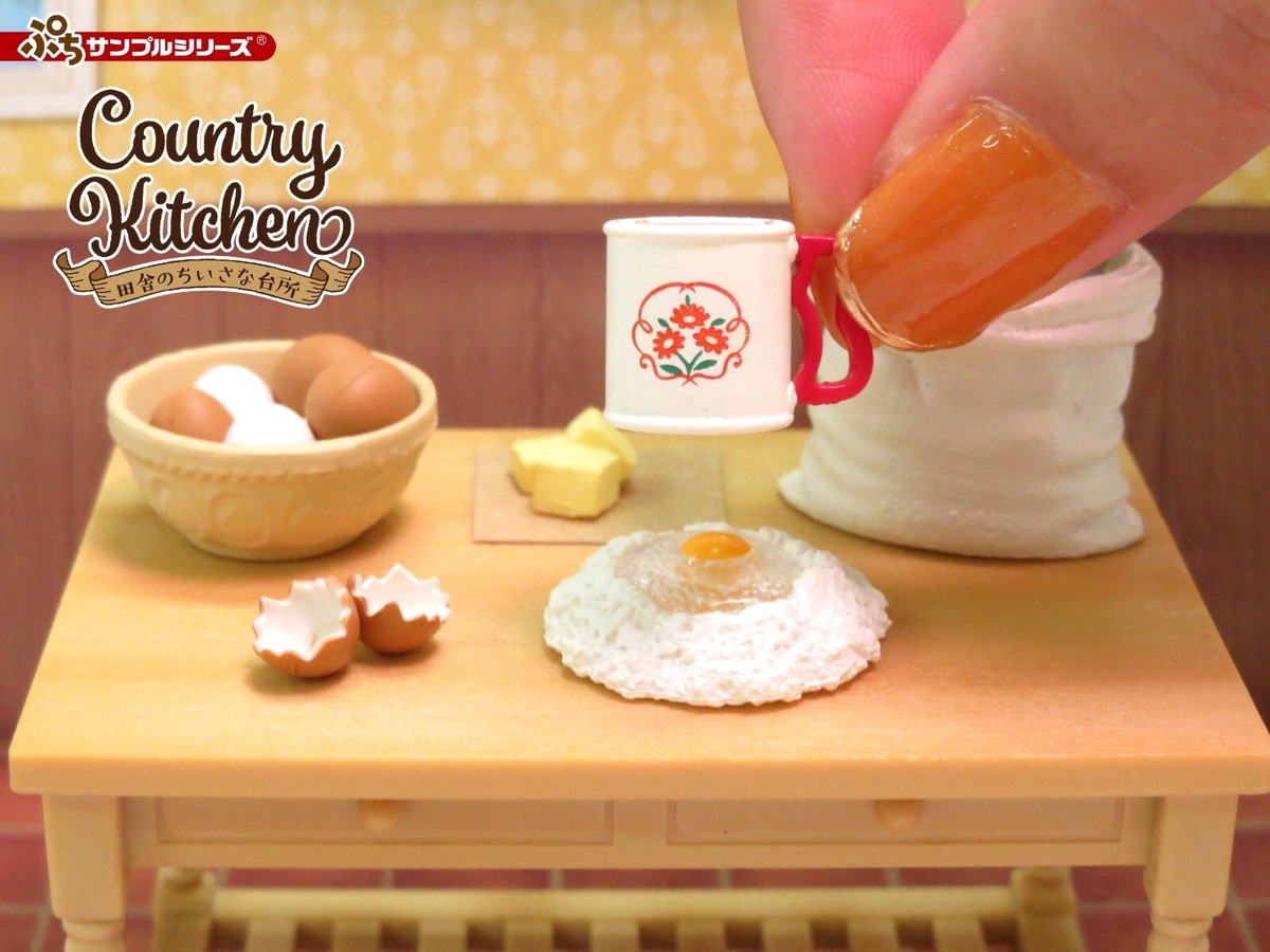 Re-Ment Miniatures Dollhouse Country Kitchen Kitchenware Full set